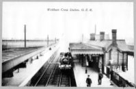 Waltham Cross Station looking south from the bridge 1920