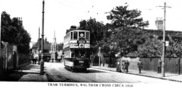 Waltham Cross Tram Terminal 1910