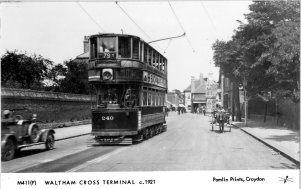 Waltham Cross Tram Terminal 1921