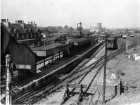 Broxbourne Station looking north from the bridge c.1954